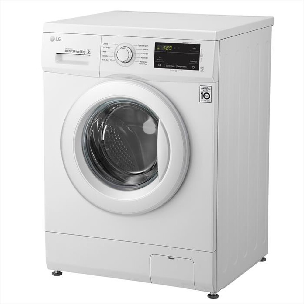 "LG - Lavatrice F4J3TN3WE 8 Kg Classe D-White"