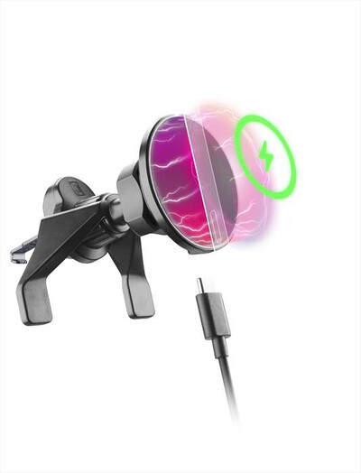 CELLULARLINE - MAG WIRELESS CHARGING HOLDER-Nero