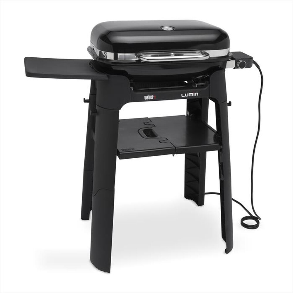"WEBER - LUMIN CON STAND BARBECUE ELETTRICO-nero"