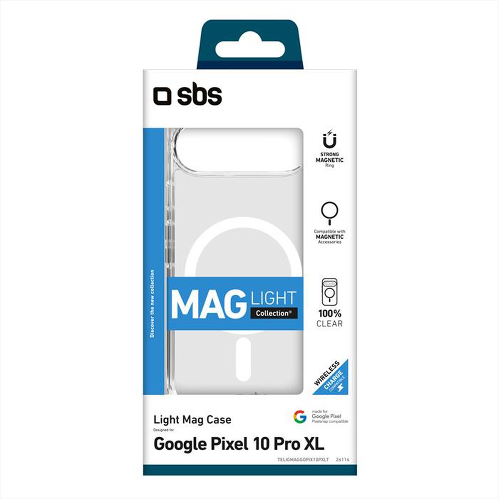 Immagine del prodotto SBS - Cover per Google Pixel 10 Pro XL TELIGMAGGOPIX10PX-Trasparente