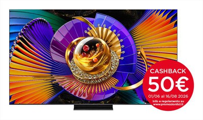 TCL - Smart TV SQD-Mini LED 4K 55" 55C7L-Nero