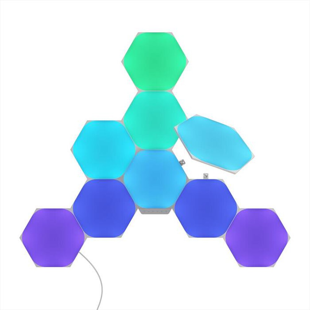 "NANOLEAF - Shapes Smarter KIT - 9 esagoni luminosi (lampade)-WHITE"