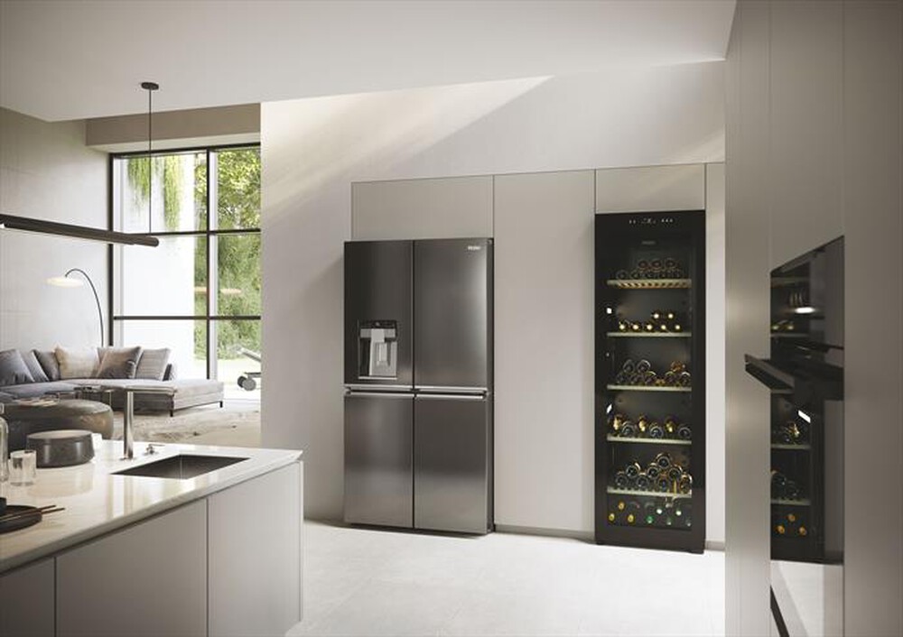 Immagine del prodotto HAIER - Frigorifero side by side HCR7918EIMP ClasseE 601lt-Platino, Acciaio inossidabile