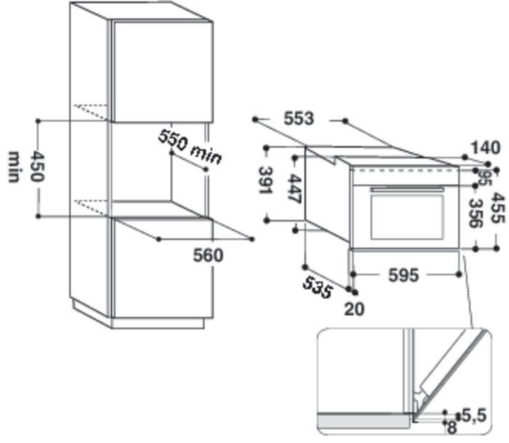 "WHIRLPOOL - ABSOLUTE AMW 508/IX-Acciaio inossidabile"