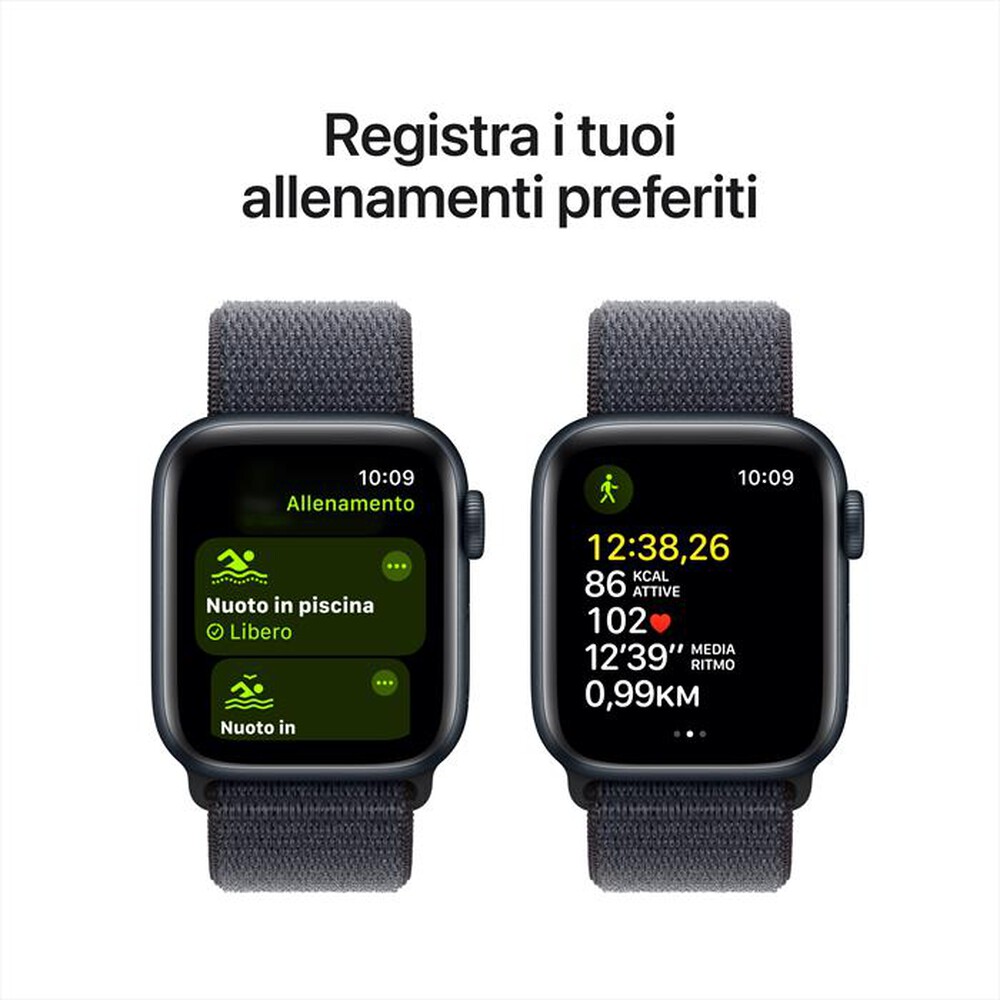 "APPLE - Watch SE GPS 40mm Cassa Alluminio-Midnight - Sport Loop Ink"