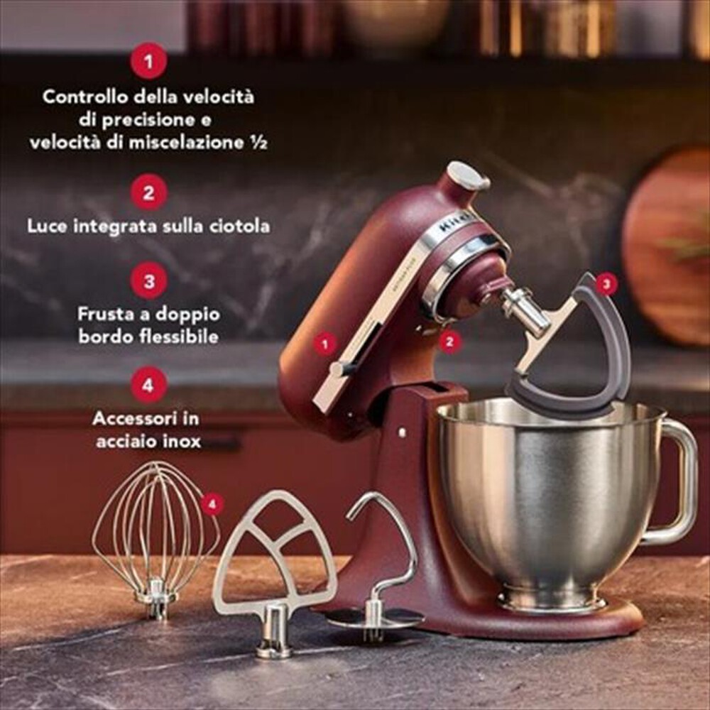 Immagine del prodotto KITCHENAID - Planetaria Artisan Plus 5KSM50PKVESO-SUN DRIED TOMATO