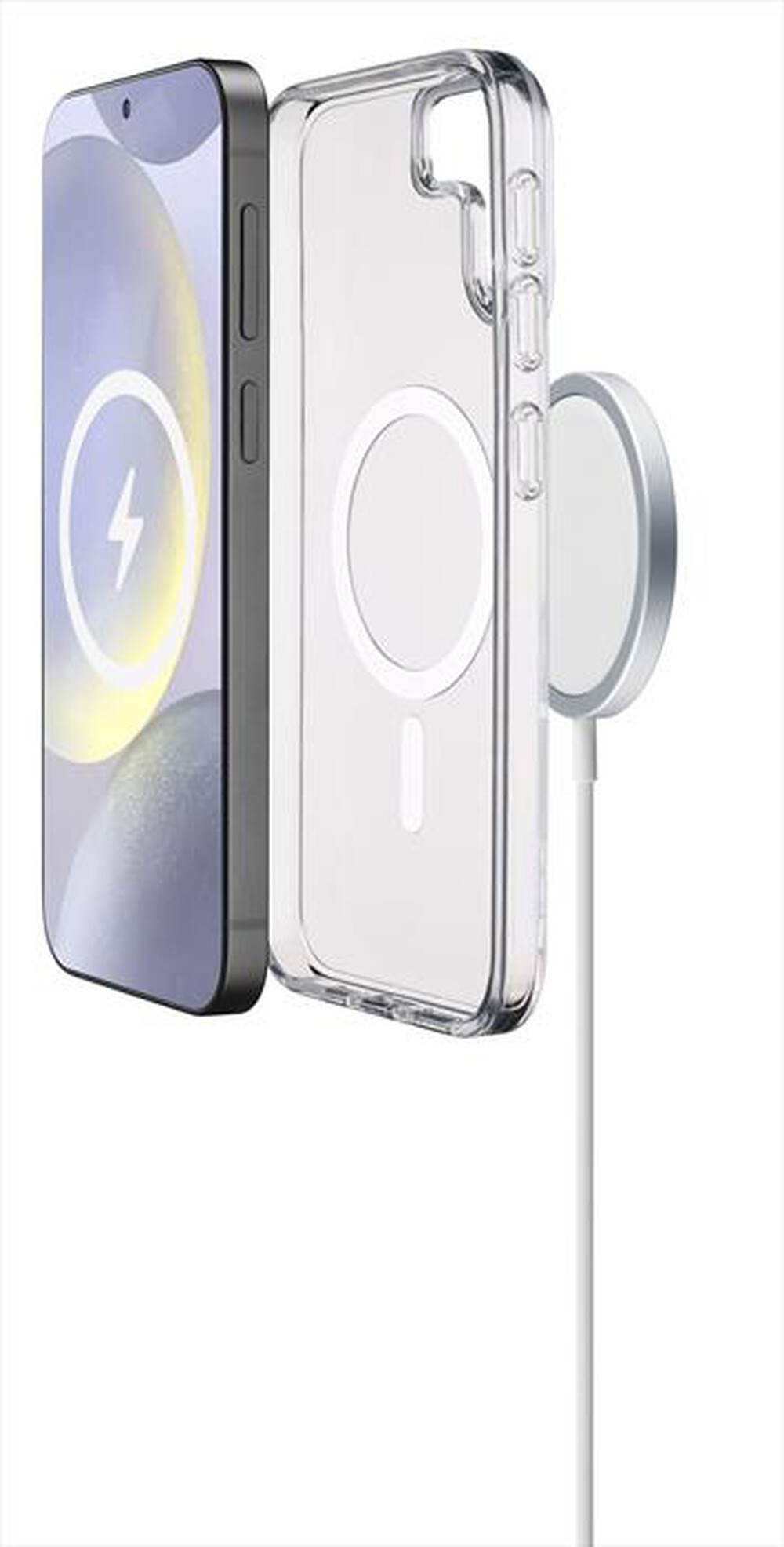 Immagine del prodotto CELLULARLINE - Custodia magnetica GLOSS MAG per Galaxy S25-Trasparente