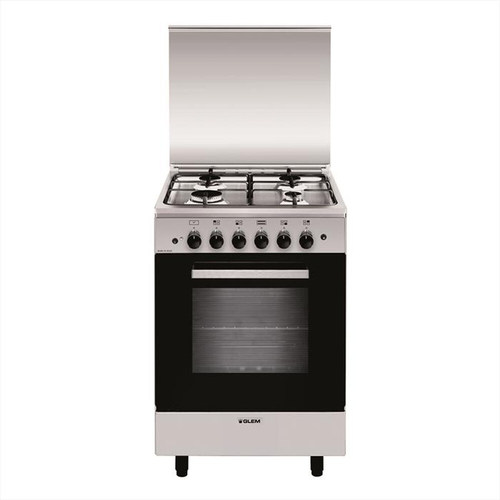 "GLEM GAS - Cucina a gas A554GI Classe A-Inox"