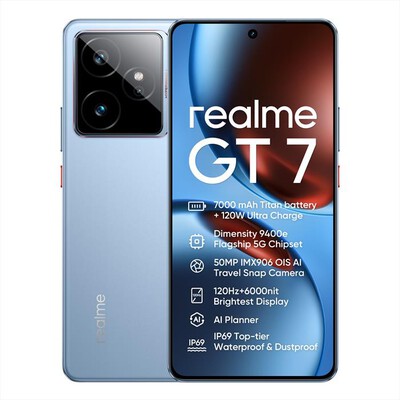 REALME - Smartphone GT7 5G 512 GB 12GB-ICE SENSE BLUE