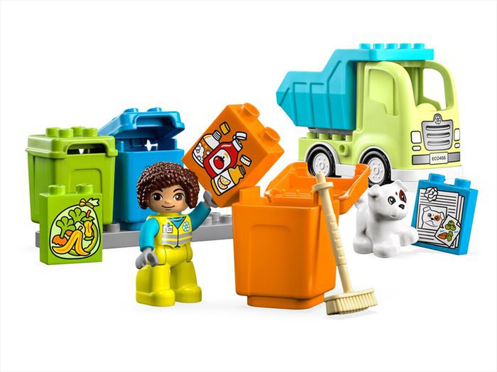 "LEGO - DUPLO Camion riciclaggio rifiuti - 10987-Multicolore"