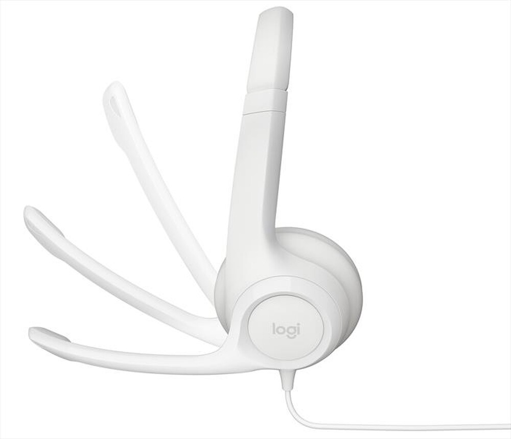 "LOGITECH - Cuffia con microfono H390-Bianco"