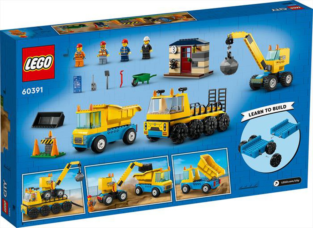Immagine del prodotto LEGO - CITY GREAT VEHICLES Camion da cantiere e gru 60391