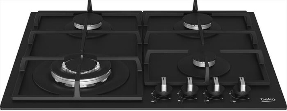 "BEKO - Piano cottura a gas HIYG64225SBO-Cristallo nero"