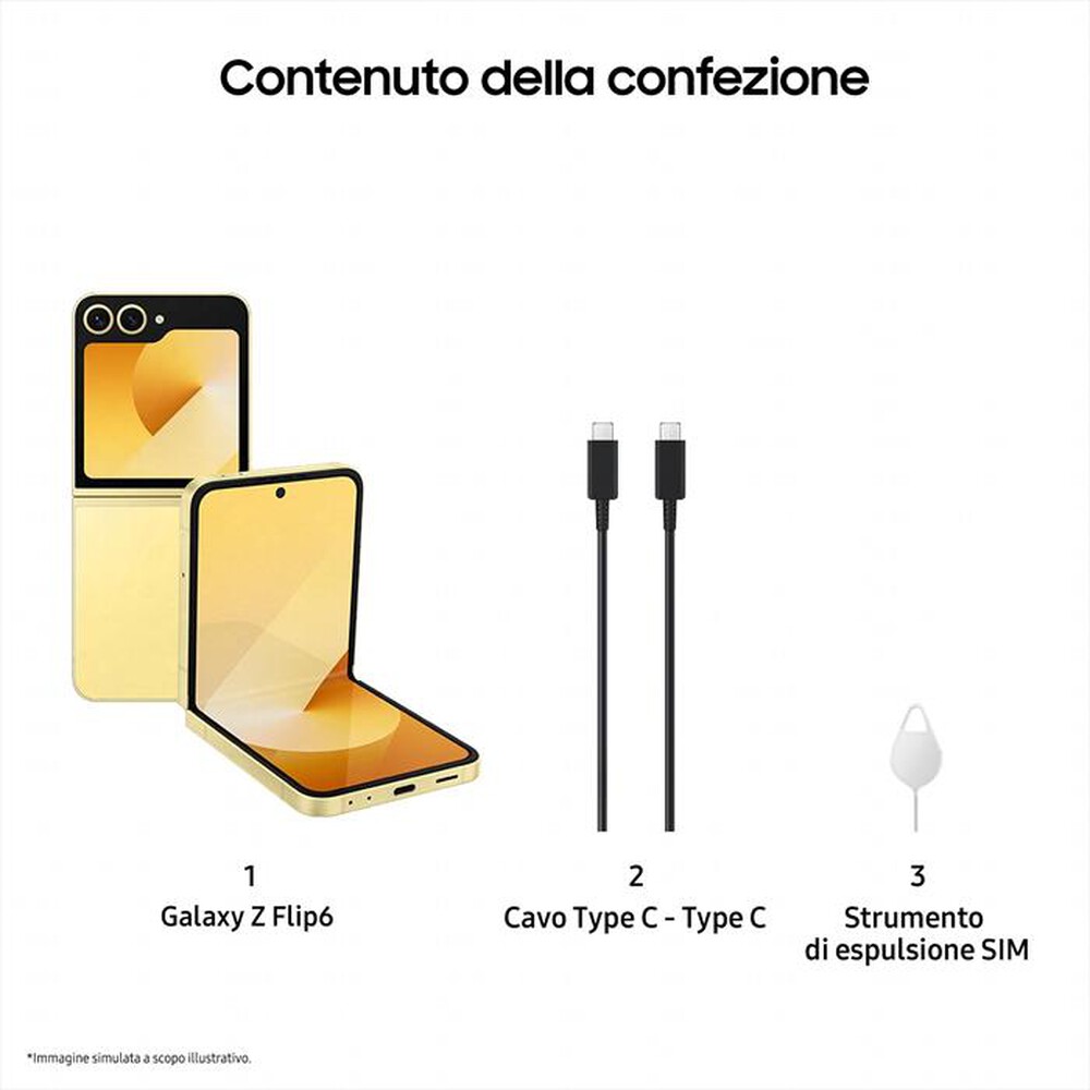 Immagine del prodotto SAMSUNG - Galaxy Z Flip6 12+512GB-Yellow