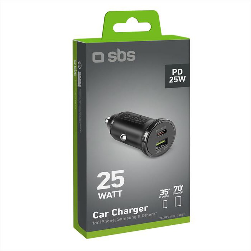 Immagine del prodotto SBS - Car charger TECRPD25W-Nero