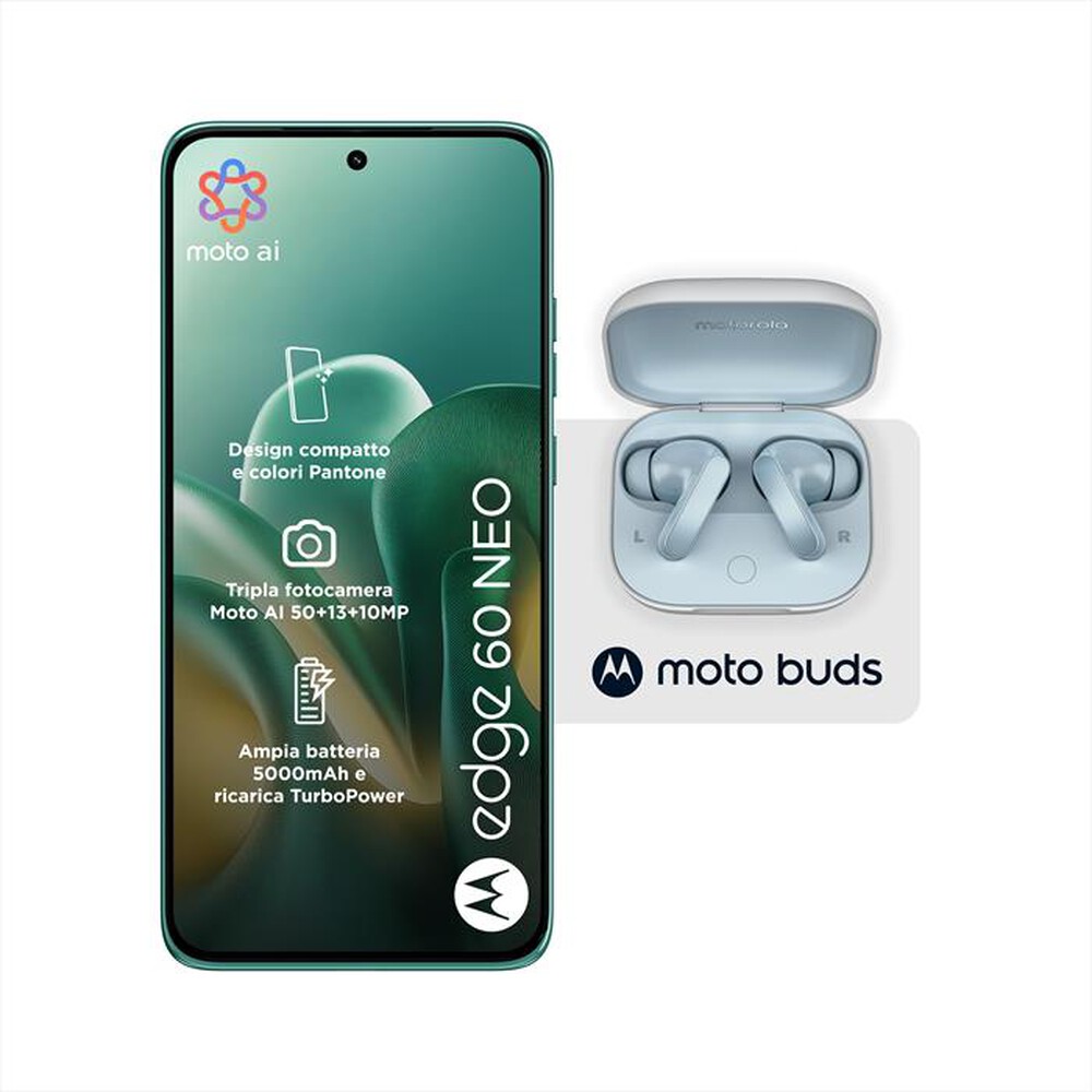 Immagine del prodotto MOTOROLA - Smartphone EDGE 60 NEO + MOTO BUDS-PANTONE Frostbite