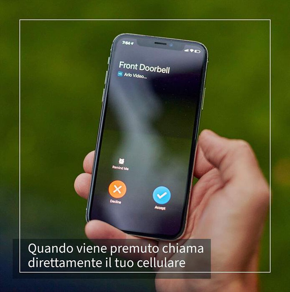 "ARLO - ESSENTIAL VIDEO DOORBELL SENZA FILI CON CHIME 2-White"