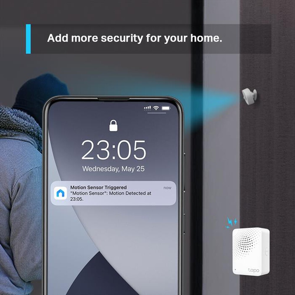 "TP-LINK - TAPO T100 SMART MOTION SENSOR, IOT HUB REQUIRED"