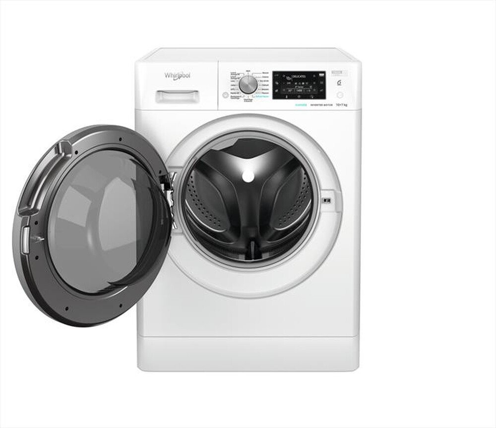 "WHIRLPOOL - Lavasciuga FRESHCARE FFWDD 107436 BSV IT 10/7 Kg-A-Bianco"