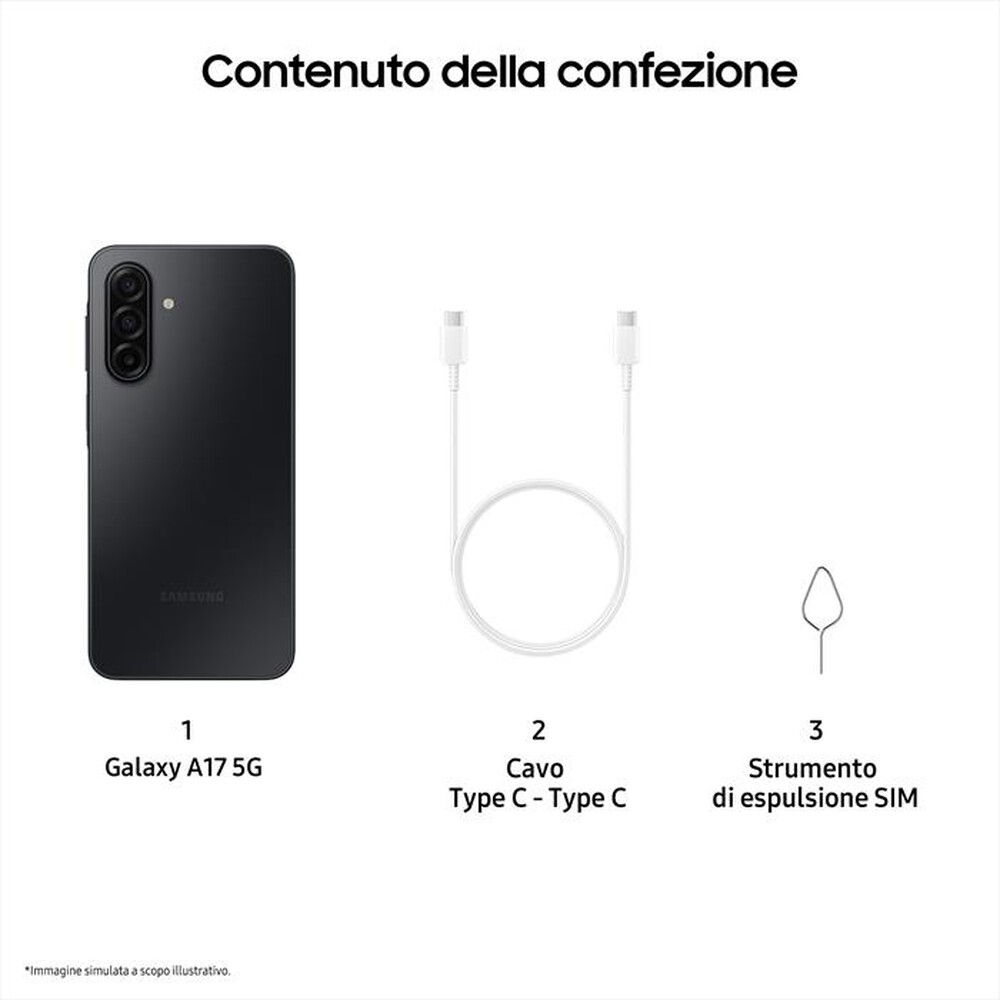 Immagine del prodotto SAMSUNG - Smartphone GALAXY A17 5G-Black