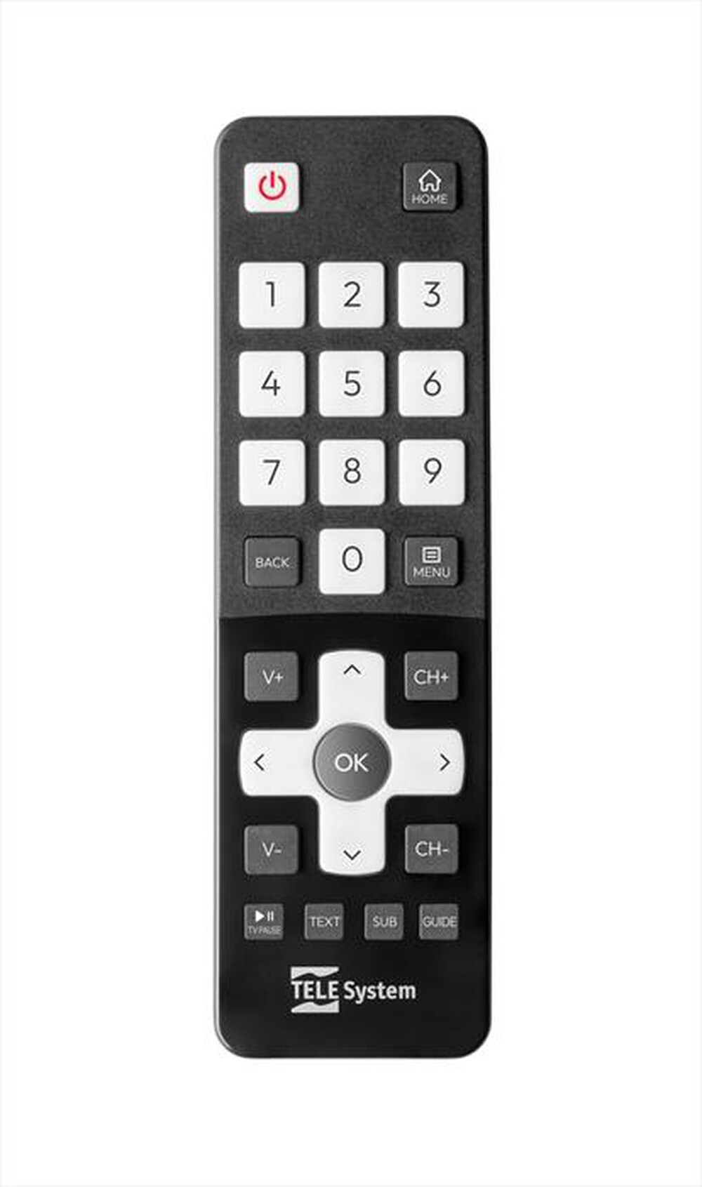 "TELESYSTEM - TELECOMANDO ORIG.IN BLIST.EASY PER SMART TV VIDAA-BLACK"