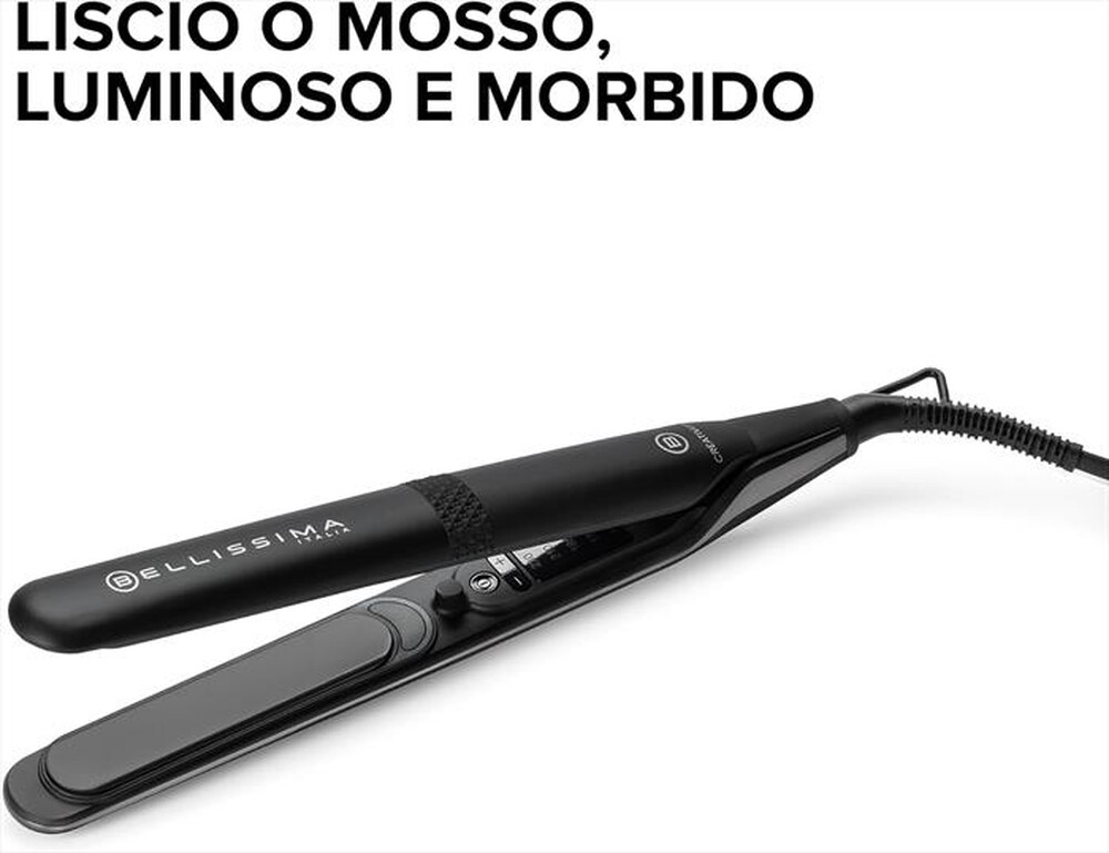 "BELLISSIMA IMETEC - PIASTRA PER CAPELLI CREATIVITY-Nero, Rosa"