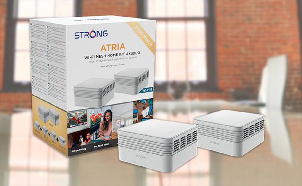 "STRONG - Wi-Fi Mesh Home Kit 3000 MESHKITAX3000-bianco"