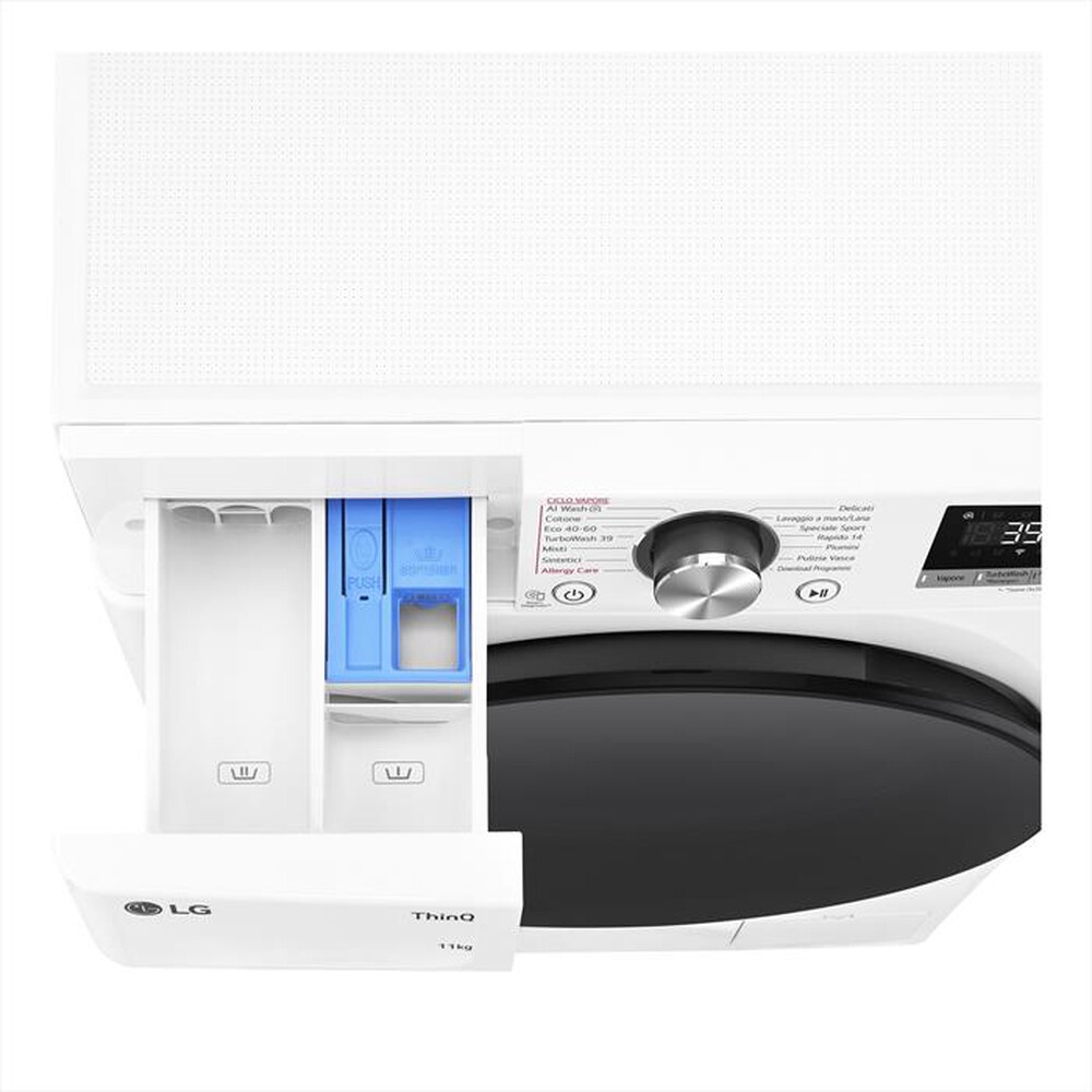 "LG - Lavatrice AI DD R7 F4R7011TSWB 11kg Classe A-Bianca"