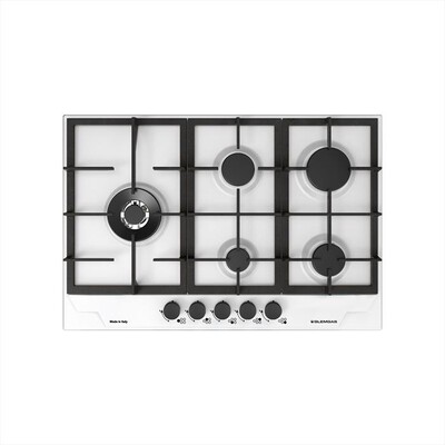 GLEM GAS - Piano cottura a gas GTP85THWH 74cm-Bianco opaco