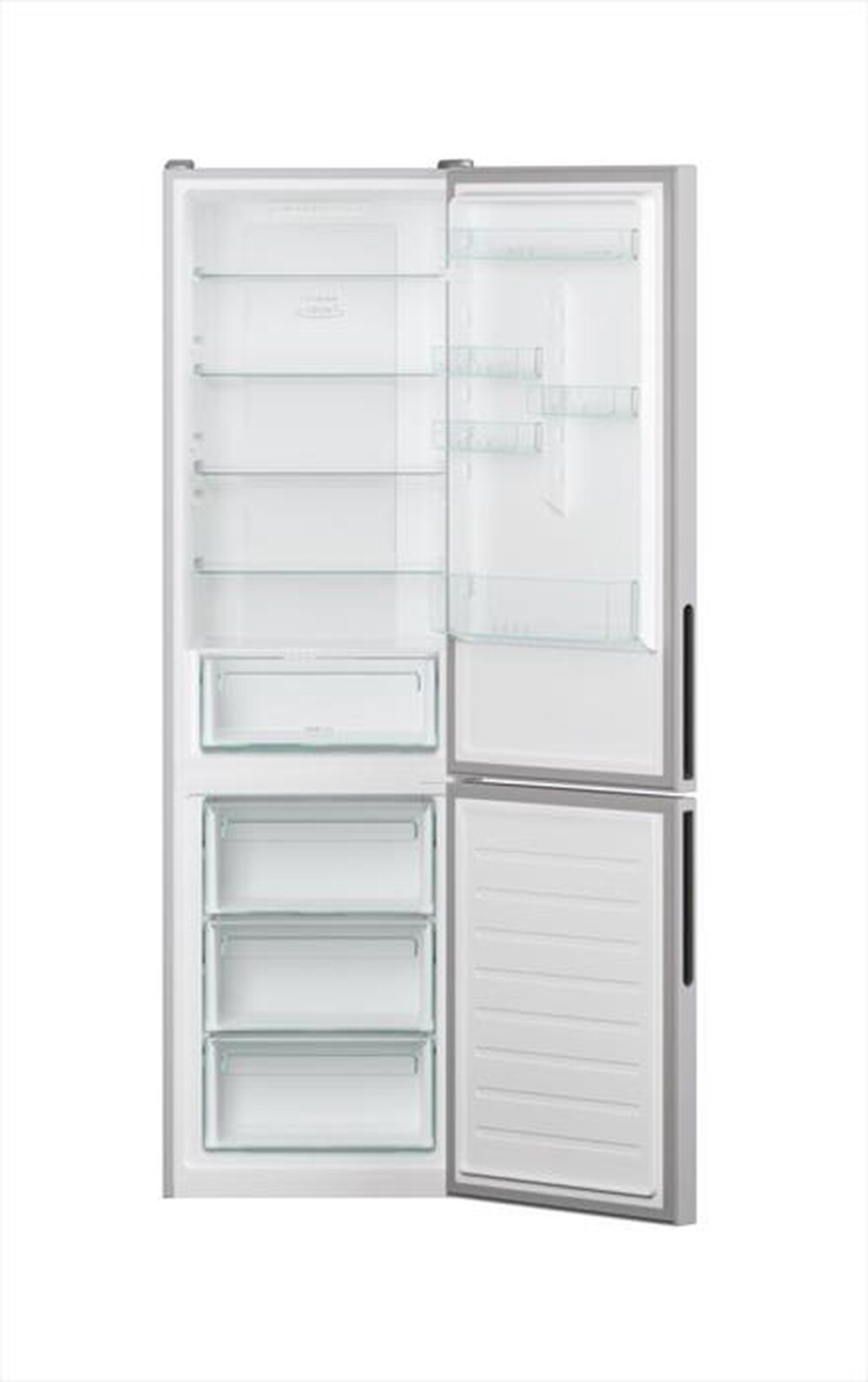 "CANDY - Frigorifero combinato CCE4T620DS Classe E 490 lt-Argento"