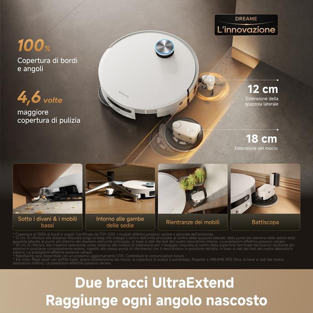 Immagine del prodotto DREAME - Aspirapolvere robot X60VIM PRO ULTRA COMPLETE-Bianco