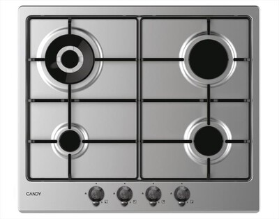 CANDY - Piano cottura a gas CHW6BR4WTX 59,5 cm-Acciaio inox