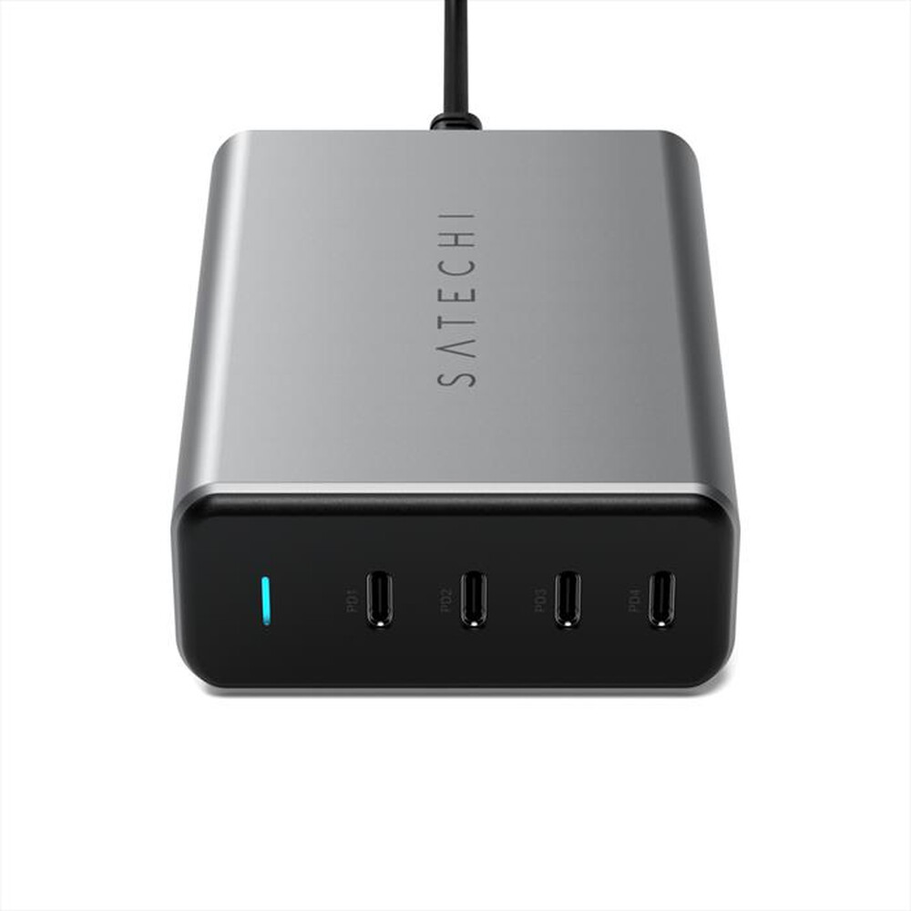 "SATECHI - CARICATORE GAN USB-C 165W 4 PORTE-grigio"