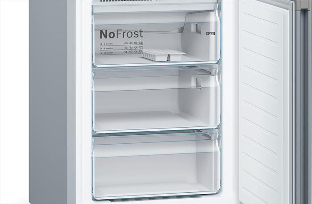 "BOSCH - Frigorifero combinato KGN392LDC Classe D 368 lt-Metal look"