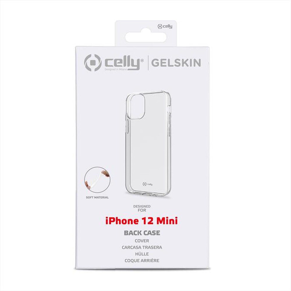 "CELLY - GELSKIN1003 - COVER PER IPHONE 12 MINI-Trasparente"