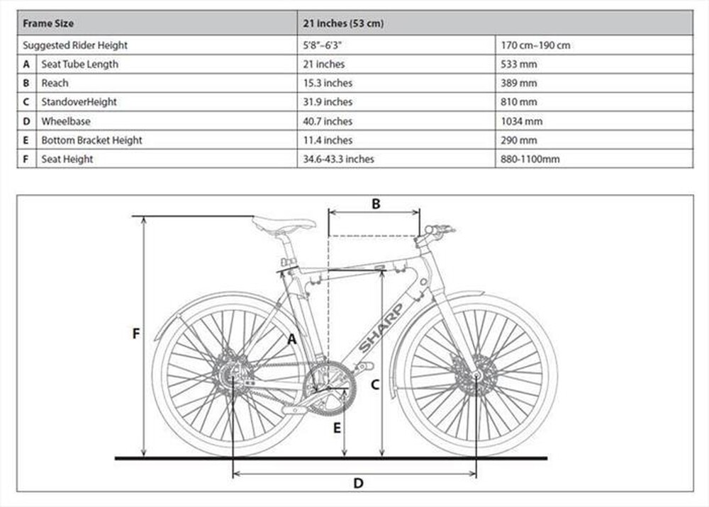 "SHARP - Bici elettrica a pedalata assistita BK-RS08E-S-Silver"