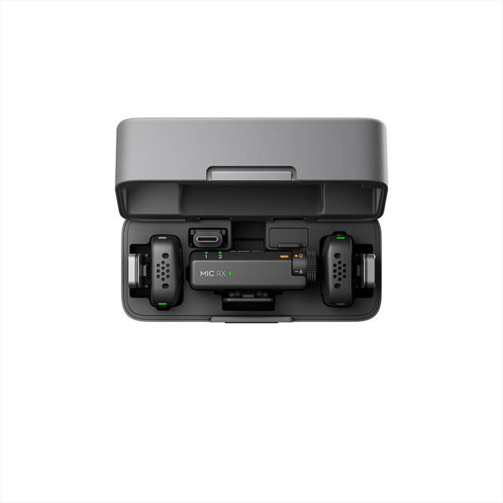 DJI - MIC MINI (2 TX + 1RX + CHARGING CASE)-Black