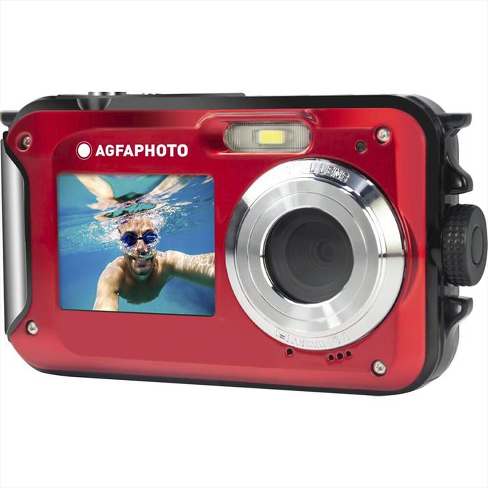 "AGFA - Fotocamera WP8000-rosso"