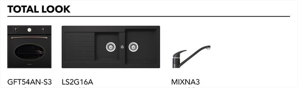 "GLEM GAS - Piano cottura a gas GT645AN 4 fuochi 58,5cm-ANTRACITE"