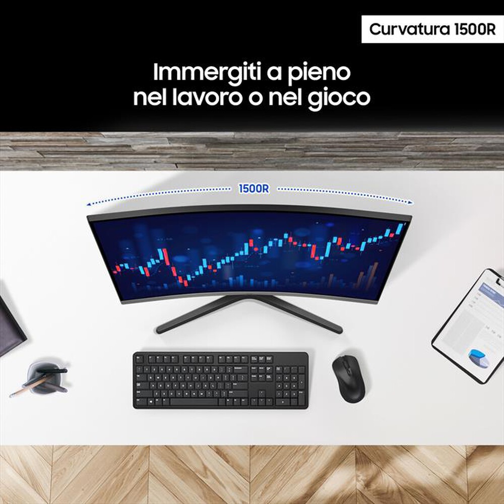 Immagine del prodotto SAMSUNG - Monitor curvo LCD FHD 32" SERIE S39GD