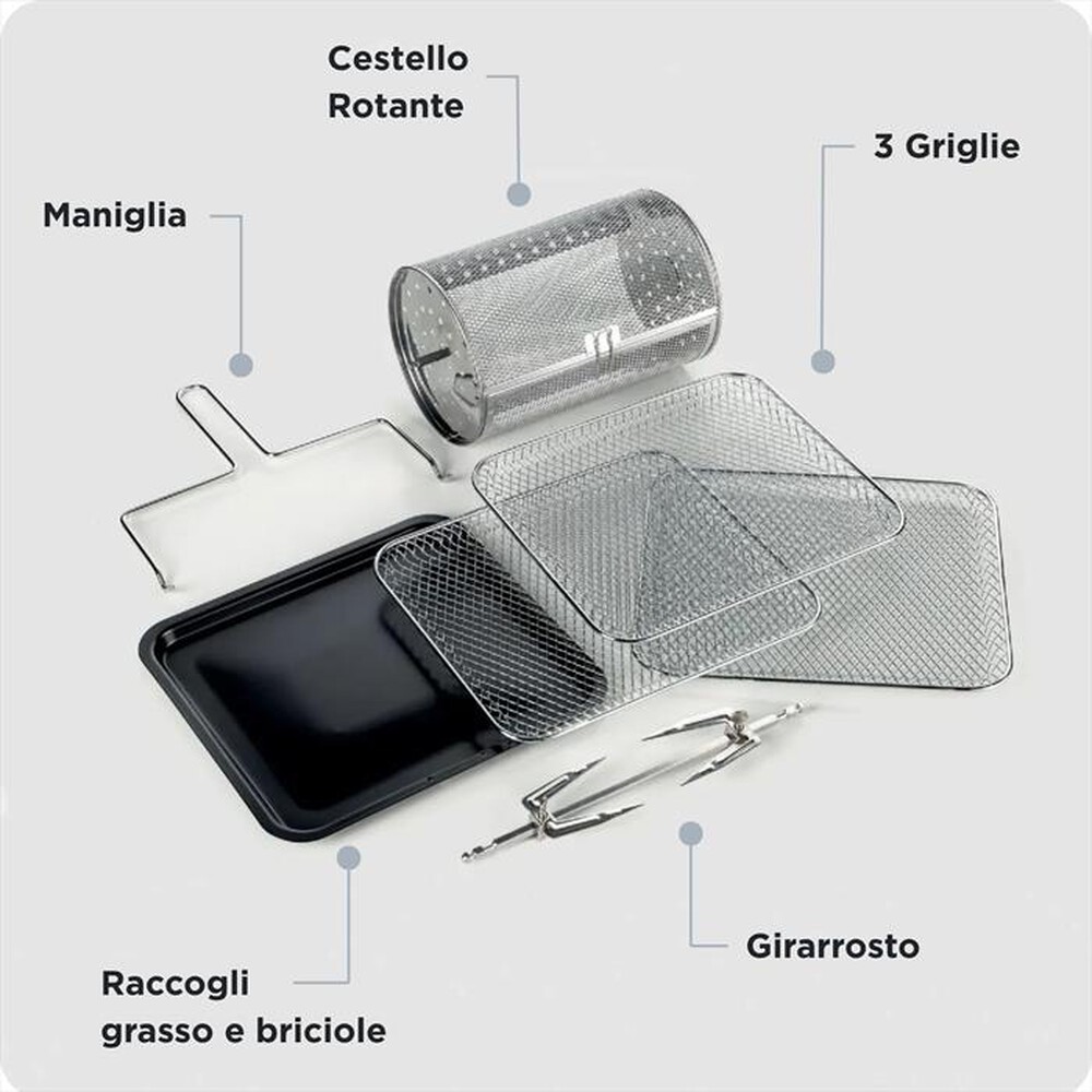 Immagine del prodotto ARIETE - 4619 Airy Fryer Oven Friggitrice ad aria+Forno 11L-Nero