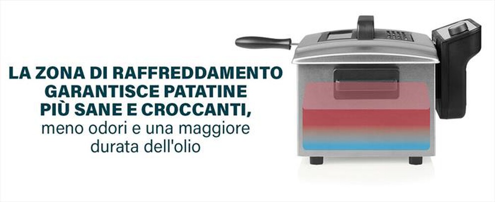 "PRINCESS - FRIGGITRICE 5L ACCIAIO-Acciaio"