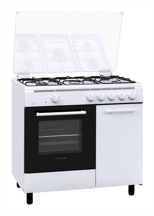 TECHLIFE - Cucina a gas TLCK96FGGEB-Bianco | Euronics