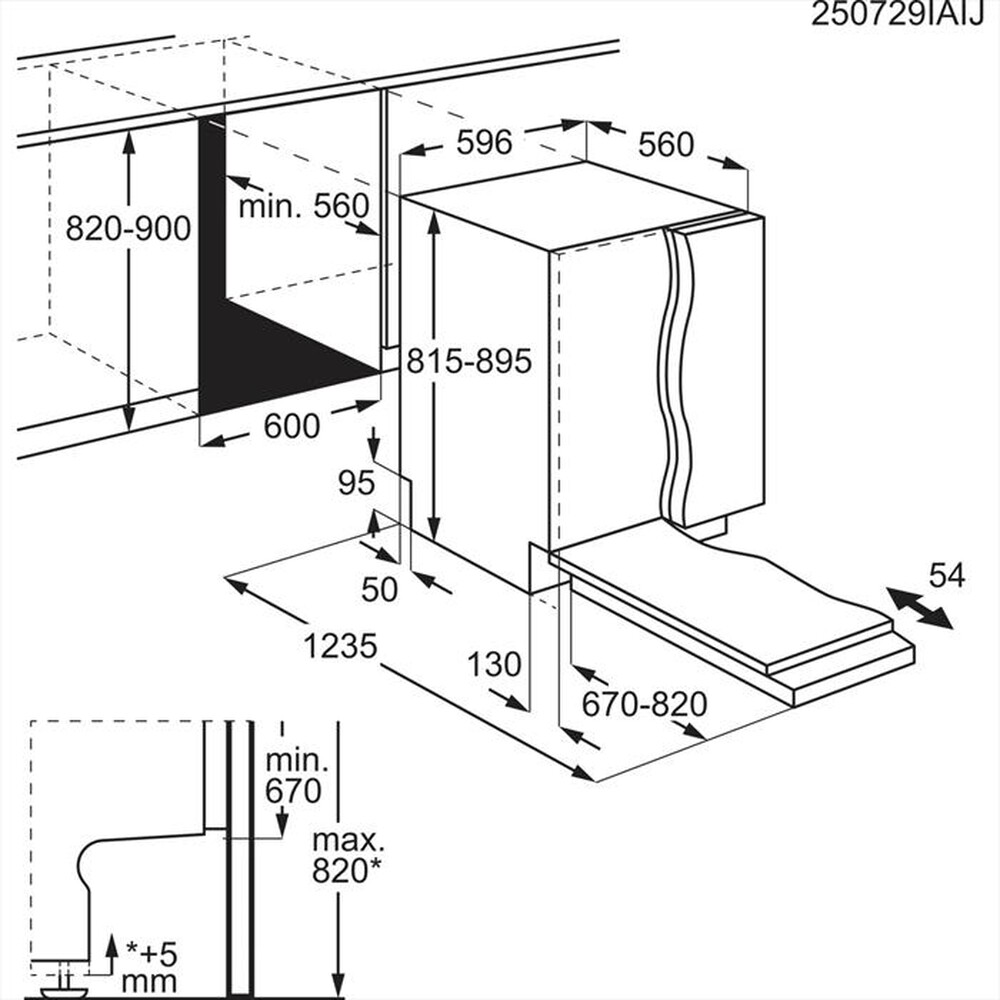 Immagine del prodotto ELECTROLUX - Lavastoviglie E82LX220S Classe A 14 coperti-Bianco