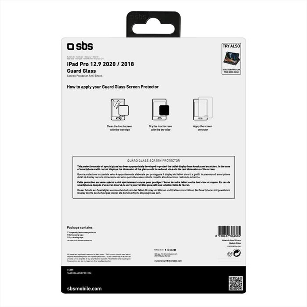Immagine del prodotto SBS - TASCRGLASSIPPRO129K-Nero
