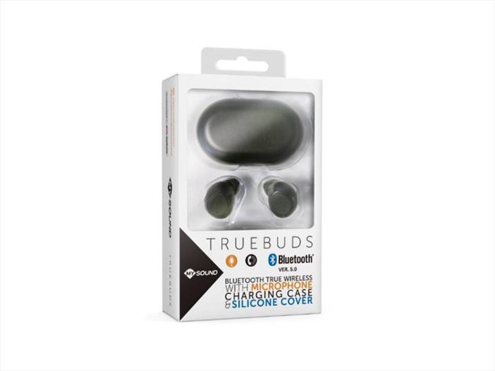 "MELICONI - TRUE BUDS 5.0-Plastica, colore nero"