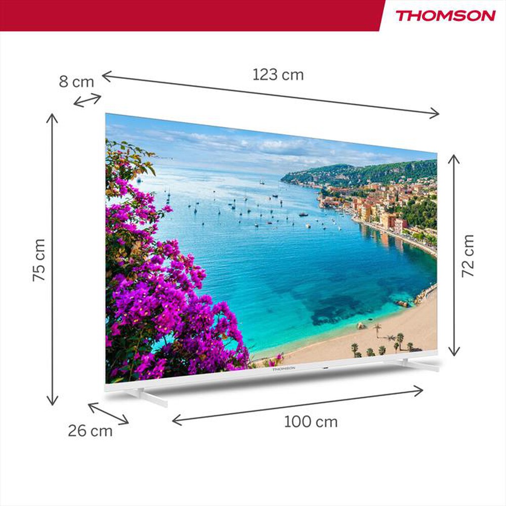 "THOMSON - Smart TV LED UHD 4K 55\" 55UA5S13W-Bianco"