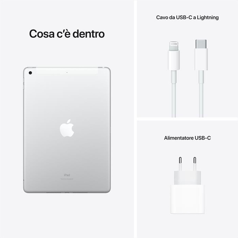 "APPLE - iPad 10.2\" Wifi+Cellular 64GB-Argento"