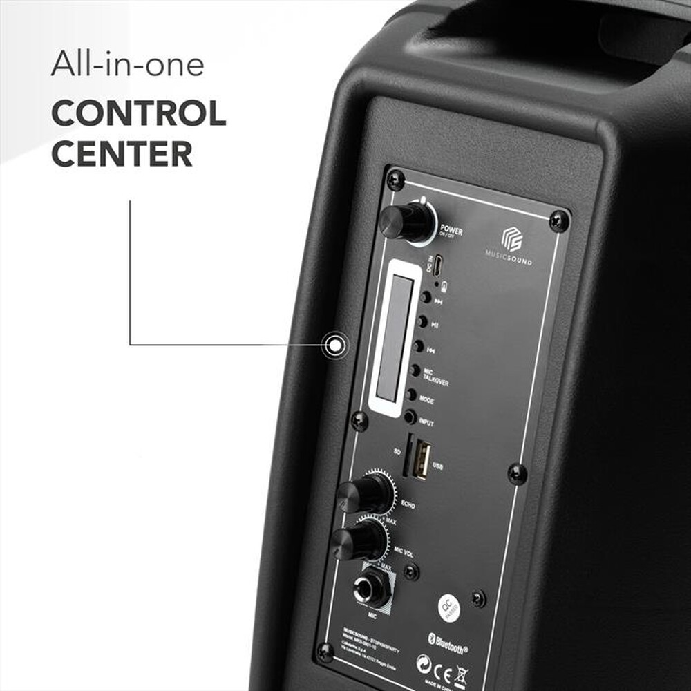 Immagine del prodotto CELLULARLINE - Speaker Bluetooth KARAOKE BTSPKMSKARAOKEK