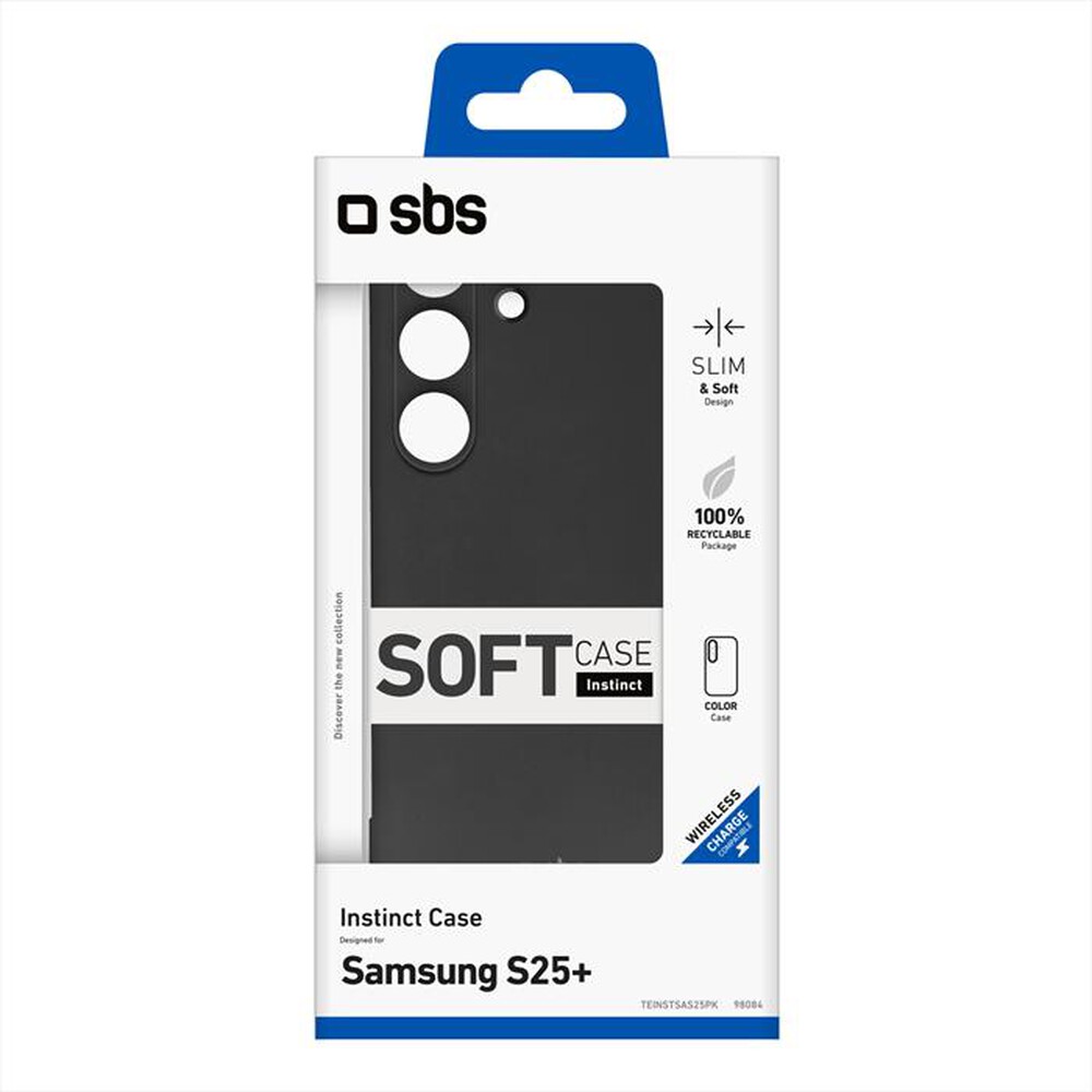"SBS - Cover Instinct TEINSTSAS25PK per Samsung S25+-Nero"